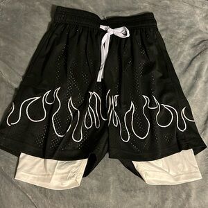 Men’s basketball black and white basketball/ workout shorts  men’s xs